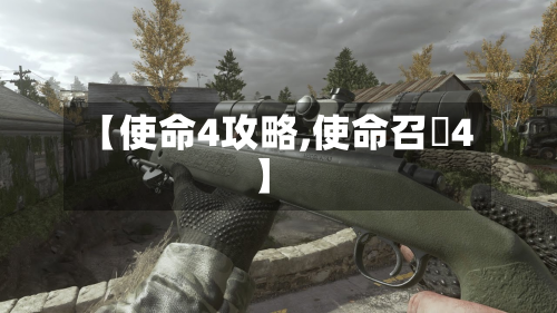 【使命4攻略,使命召喚4】