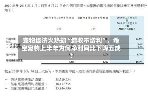 宠物经济火热却“增收不增利”，乖宝宠物上半年为何净利同比下降五成？-第2张图片