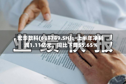 宏华数科(688789.SH)：上半年净利润1.11亿元，同比下降55.65%-第2张图片