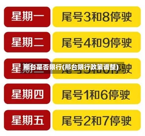 邢台是否限行(邢台限行政策调整)
