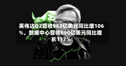 英伟达Q2营收962亿美元同比增106%，数据中心营收890亿美元同比增长117%-第2张图片