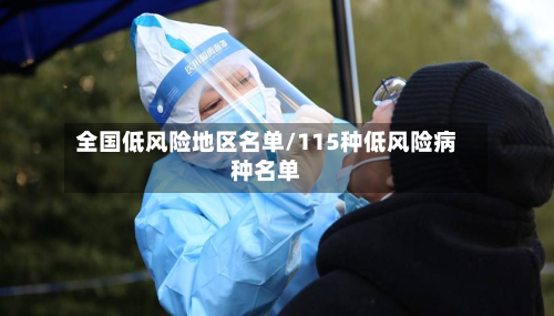 全国低风险地区名单/115种低风险病种名单-第3张图片