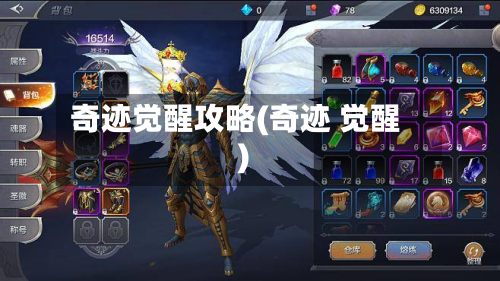 奇迹觉醒攻略(奇迹 觉醒)-第2张图片