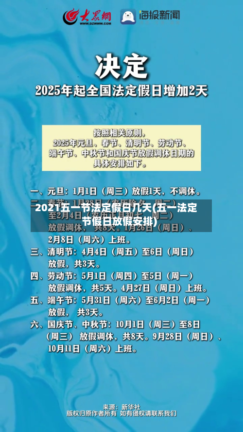 2021五一节法定假日几天(五一法定节假日放假安排)-第3张图片