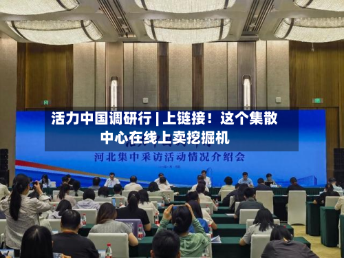 活力中国调研行 | 上链接！这个集散中心在线上卖挖掘机-第2张图片