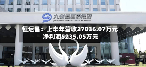 恒运昌：上半年营收27836.07万元 净利润5235.05万元-第3张图片